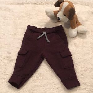 Cat & Jack 12m maroon pant